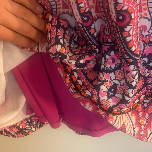 Vince Camuto Pink V-neck Fit Flare Cocktail Dress - Picture 5 of 6